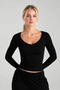 Women's ultra soft v-neck blouse - perfect for everyday wear and styling - 2