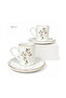 Porcelain Turkish Coffee Cup Set for 6 People – Gift, Stylish Design