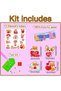 5D Diamond Art Painting Stickers Kit for Kids,12 Cute Resin Patterns,Creative Handmade DIY Craft Set - 6