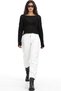 Mixray Openwork Boat Neck Crop Knitwear - 2