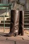 Strada Brown Matte Slip-On Boots (8 cm Heel Height) Daily Use Boots and Shoes - 2
