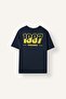 100% Cotton Fenerbahçe Printed Oversize Crew Neck Short Sleeve T-Shirt for Boys I7366A826Wn - 5