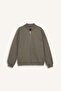 Warm Regular Fit College Collar Bomber Cashmere Coat F7750Ax26Sp - 6