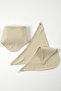 Caramel Baby Bandana Bib Baby Neck Collar - 3 Pieces 100% Cotton