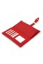 Red Women's Wallet Accessory with Soft Leather Buckle and Multiple Compartments - 2
