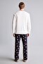 100% Cotton Regular Fit Printed Long Sleeve 2-Piece Pajama Set I3176Ax26Au - 5