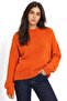 Mixray Relaxed Fit Round Neck Thick Knit Sweater