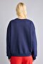 100% Cotton Oversize Crew Neck Boston Printed Sweatshirt I6356Ax26Au - 5