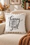 Autumn Themed 43X43 Velvet Cushion Cover