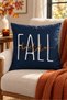 Autumn Patterned Throw Pillow Cover - 2