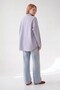 Oversize Cotton Classic Collar Shirt Blue - 2