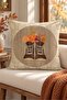 Autumn Themed 43X43 Velvet Cushion Cover - 3