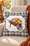 Autumn Themed 43X43 Velvet Cushion Cover - 5
