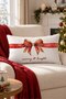 New Year Patterned Double-Sided Printed Velvet Throw Pillow Cover - 35X55 cm |   Soft Touch, Stylish Design - 2