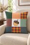 Autumn Themed 43X43 Velvet Cushion Cover - 2