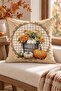 Autumn Themed 43X43 Velvet Cushion Cover - 3