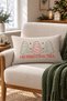 New Year Patterned Double-Sided Printed Velvet Throw Pillow Cover - 35X55 cm |   Soft Touch, Stylish Design - 2