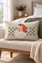New Year Patterned Double-Sided Printed Velvet Throw Pillow Cover - 35X55 cm |   Soft Touch, Stylish Design - 4