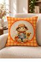 Autumn Themed 43X43 Velvet Cushion Cover - 2