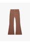 High Waist Slim Fit Flared Sports Leggings with Stitching Detail - 2