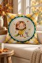 Autumn Themed 43X43 Velvet Cushion Cover - 3