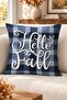 Autumn Themed 43X43 Velvet Cushion Cover