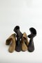 Boots 2604 - Genuine Leather Soft Form Flat Dark Smoked Suede Women's Boots - 7