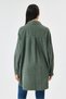 Women's Khaki Italian Long Velvet Oversize Shirt Tunic Size 40 - 46 - 5