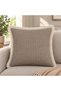 Rose Glitter Mink Tassel Throw Pillow Cover - 2
