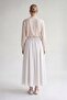Wide Waist Detailed Skirt Beige - 2