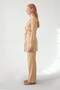 Stone Embellished Collar Jacket Set Dark Beige - 3
