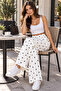 Cool White Black Polka Dot Pants - 3