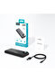 Digital Power Bank 10000mAh 22.5W Fast Charging, LED Display Portable Charger, Black B791 - 4