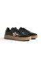 Women's Black Leopard Comfortable Fit Half Star Patterned Sneaker - 4