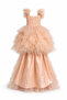 Short in the Front and Long in the Back, Evening Dress with Detachable Tail. - 6