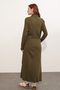 15690 Long Knitwear Cardigan - Khaki - 6