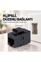 Mn119Ck Cat6 Rj45 Female to Female Clip-On Ethernet Cable Joiner and Extension Attachment-5 Pcs Black - 5