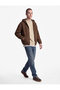 Cotton Zippered Kangaroo Pocket Oversized Hooded Bomber Jean Jacket - 3