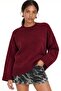 Mixray Round Neck Oversize Knitted Sweater - 4