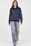 Striped Round Neck Comfortable Knitted Sweater - 2