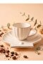-Oyster Pearl Pearl 4 Piece Porcelain Coffee Cup Set for 2 People (Gold Gilded) - 4