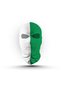 Green and White Fan Mask - 3