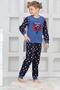 New Season Autumn/Winter Boys Skate 8 Patterned Fleece Pajamas Set 4536