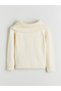 Alita City Lcw Vision Ecru Boat Neck Women's Knitwear Sweater with a Difference - 5