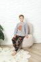 New Style Autumn/Winter Boys' Basketball Pattern Fleece Pajama Set 4562 - 5
