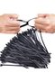 PINMOAP 25PCS Nylon Push Fit Design Self-Locking Cable Tie Combination Of Fixing Clips For Automotiv - 4