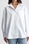 Modena White Oversize Women's Shirt with Tie Detail on the Back - 2