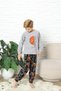 New Style Autumn/Winter Boys' Basketball Pattern Fleece Pajama Set 4562 - 3
