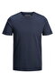 JJEORGANIC BASIC TEE SS O-NECK NOOS Navy - 6