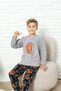 New Style Autumn/Winter Boys' Basketball Pattern Fleece Pajama Set 4562 - 7